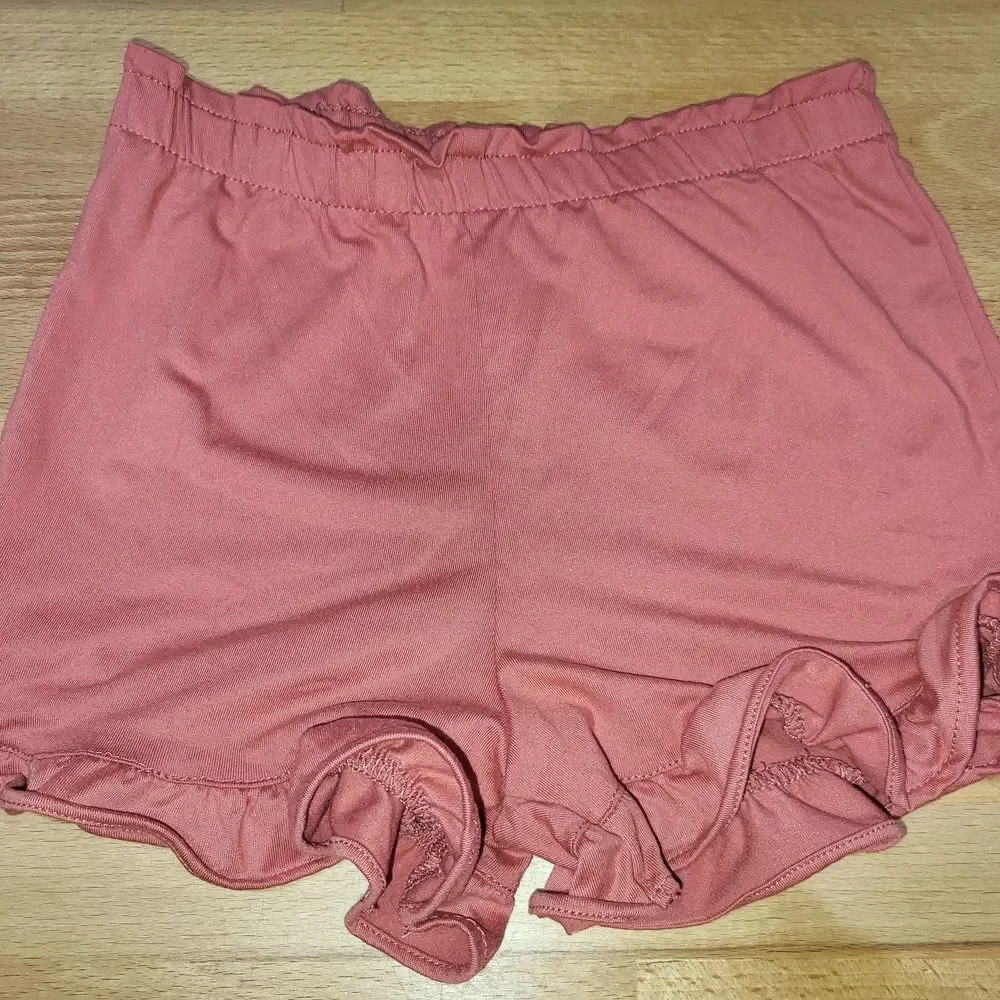 Nwt Girls Size 6 Little Lass Floral Top and Ruffle Trim Shorts Set Outfit - Picture 4 of 6